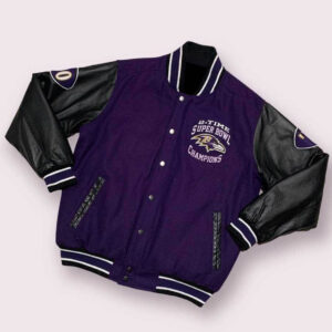 Baltimore Ravens Super Bowl Champions Varsity Jacket