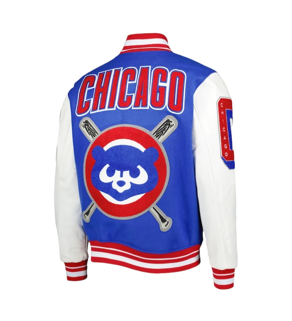 Maker of Jacket MLB Chicago Cubs 1954 Navy Blue Wool