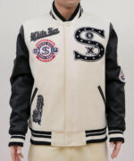 MLB Pink Chicago White Sox Baseball Varsity Jacket - Maker of Jacket