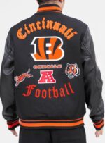 Cincinnati Bengals NFL Black Varsity Jacket