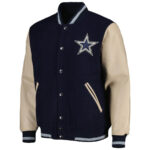 Dallas Cowboys Navy And Cream Varsity Jacket