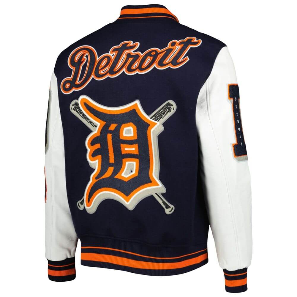 Detroit Tigers Starter jacket Navy And White 海外 即決-