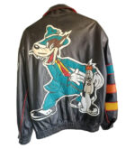 Droopy Dog Bad Wolf Leather Bomber Jacket