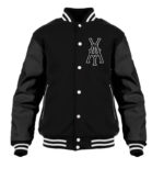 Black General Yay Monogram Varsity Jacket - Maker of Jacket