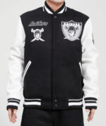 Las Vegas Raiders Retro Classic Black Varsity Jacket