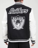Las Vegas Raiders Retro Classic Black Varsity Jacket
