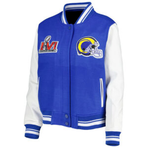 Satin Black/White Los Angeles Rams Team Origins Varsity Jacket - Jackets  Masters