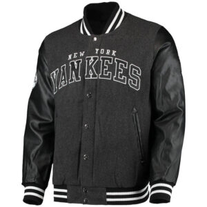 Maker of Jacket Fashion Jackets New York Yankees Block Red Black MLB Leather