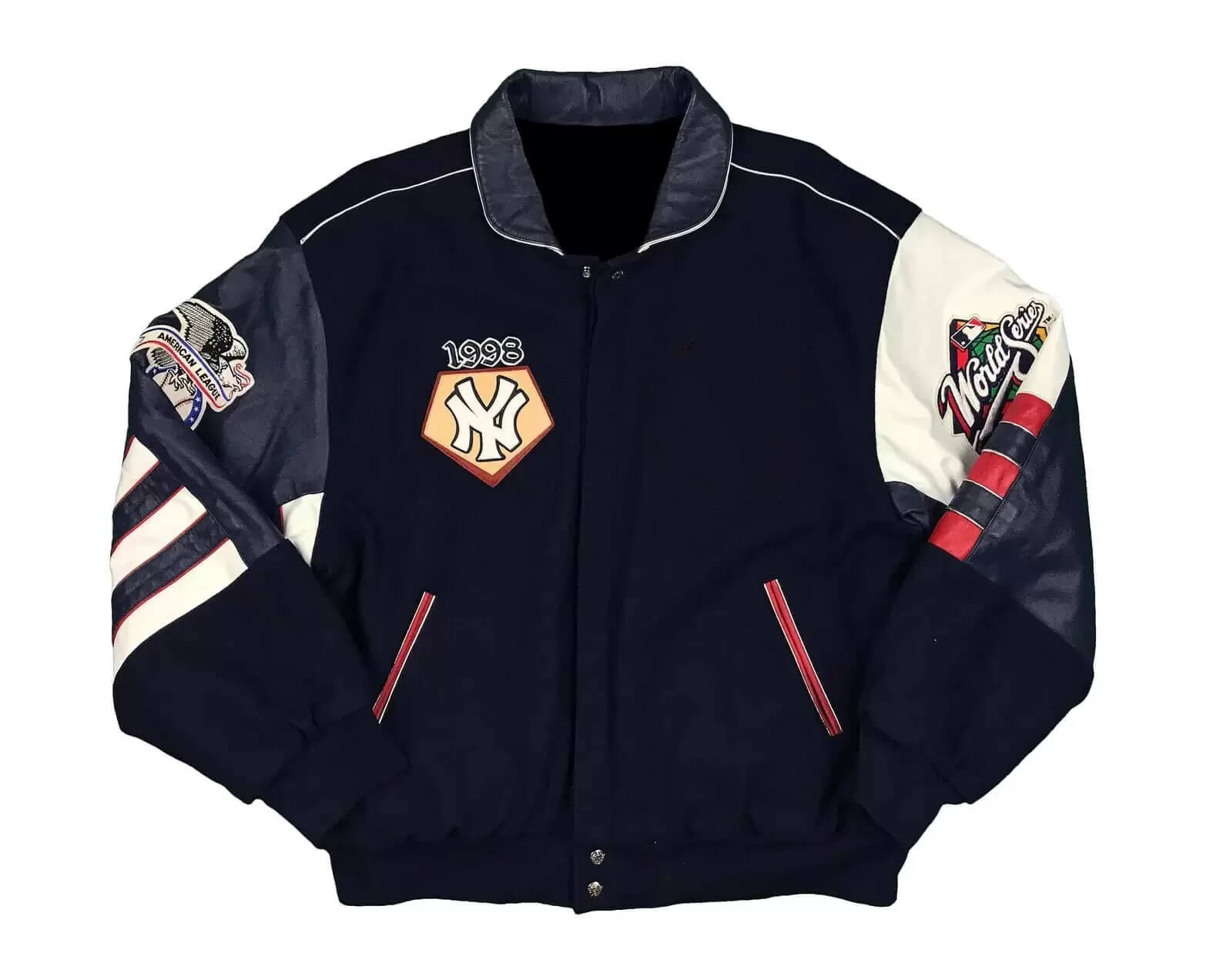Jacket Makers Supreme NY Yankees Varsity Leather Jacket