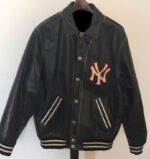Vintage Black Mirage NY Yankees Leather Jacket