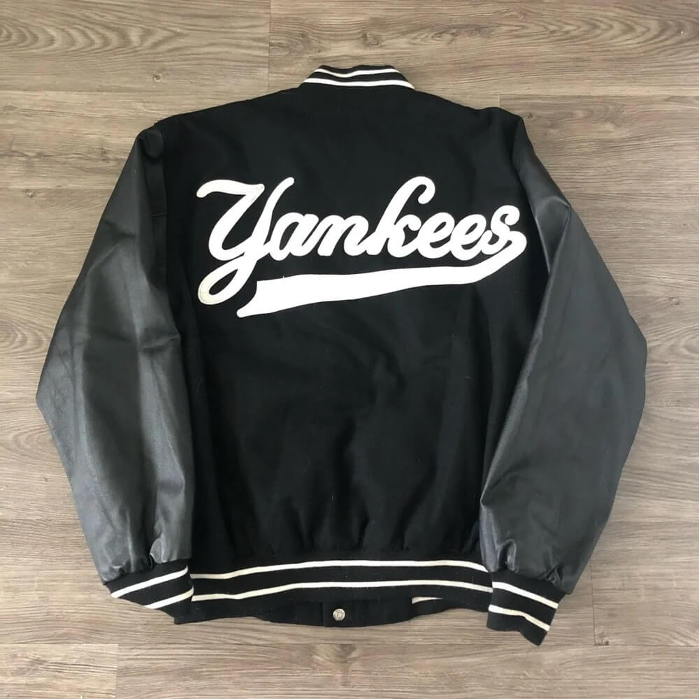 Maker of Jacket Sports Leagues Jackets MLB New York Yankees Wool Leather