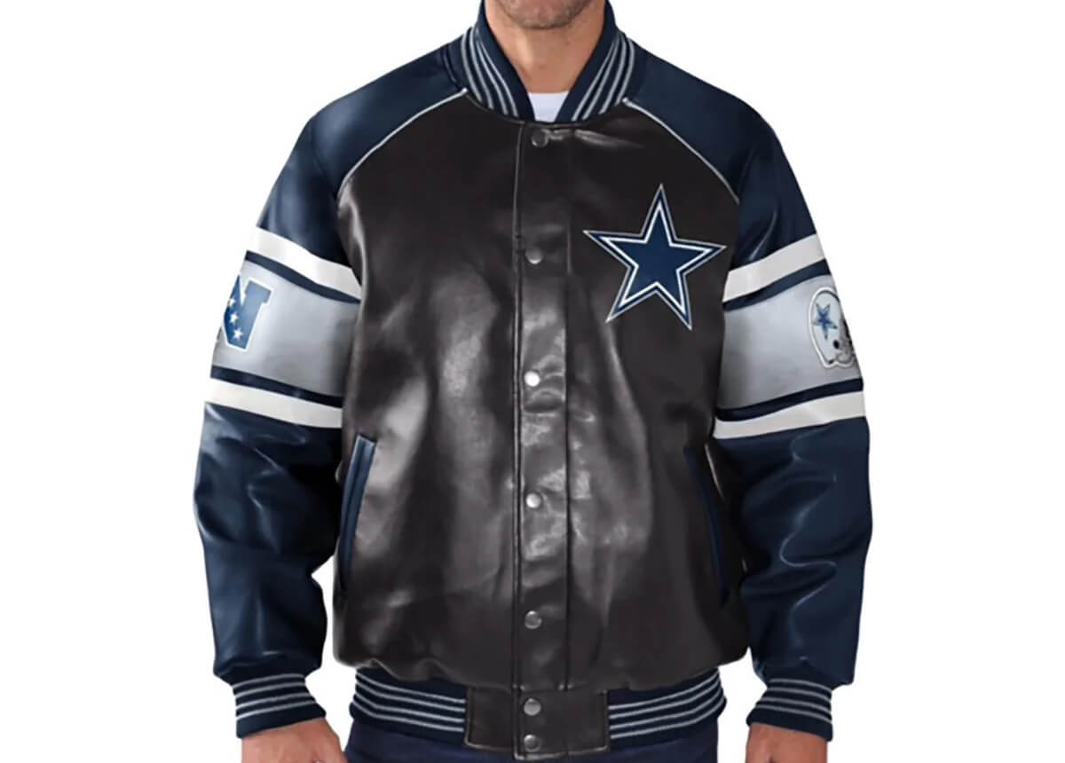 Dallas Cowboys NFL Team Leather Varsity Jacket - Maker of Jacket