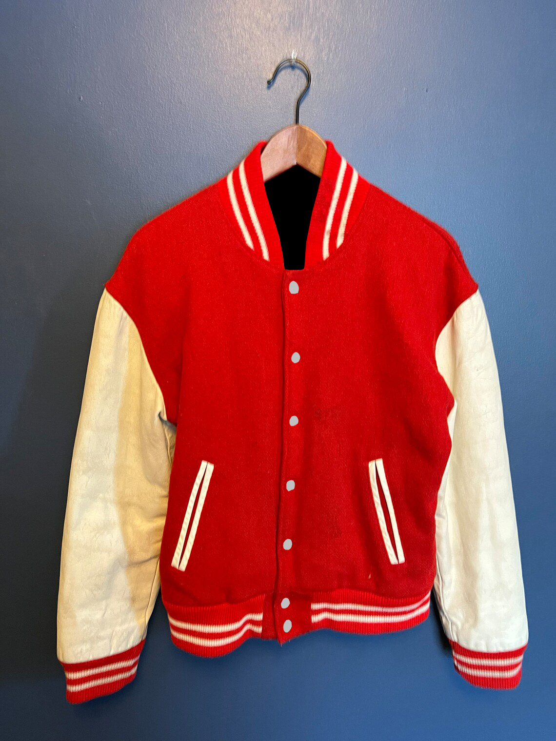 La Angels Letterman Red Wool Jacket