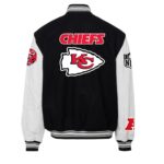 Kansas City Chiefs Black White Varsity Jacket