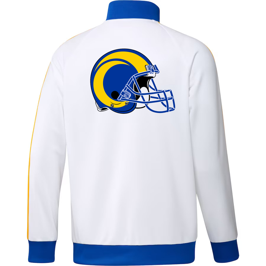 Los Angeles Rams Men's Lightweight Satin Jacket - White 22 Wht / 3XL