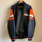 Denver Broncos NFL 3D motor leather jacket • Kybershop