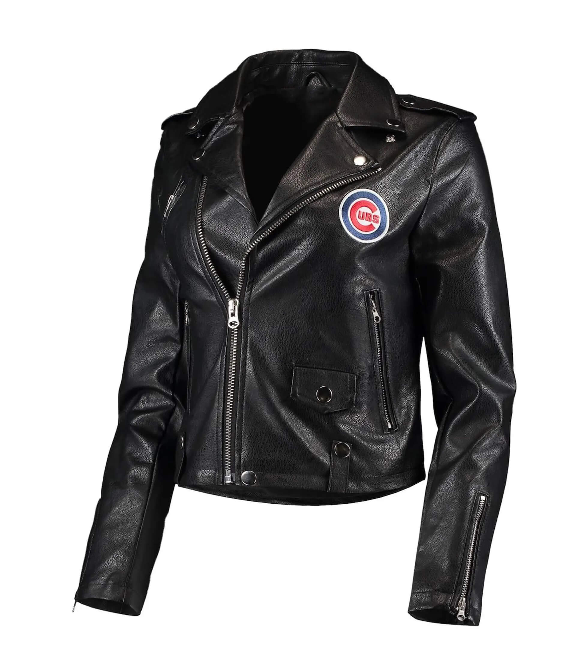 Maker of Jacket MLB Chicago Cubs Two Tone Wool and Leather