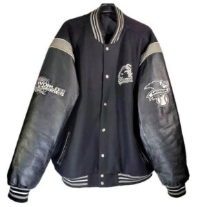 Men's Starter Navy/Cream Chicago White Sox Vintage Varsity Satin Full-Snap  Jacket
