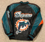 G-III Carl Banks Miami Dolphins NFL Leather Jacket