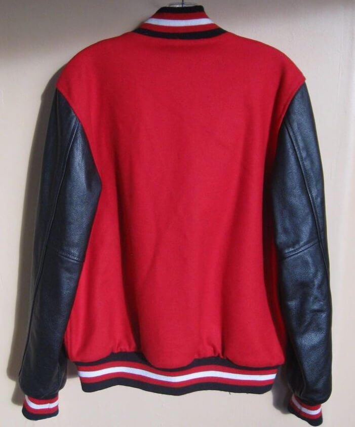 Varsity Miami Heat Red and Black Satin Jacket