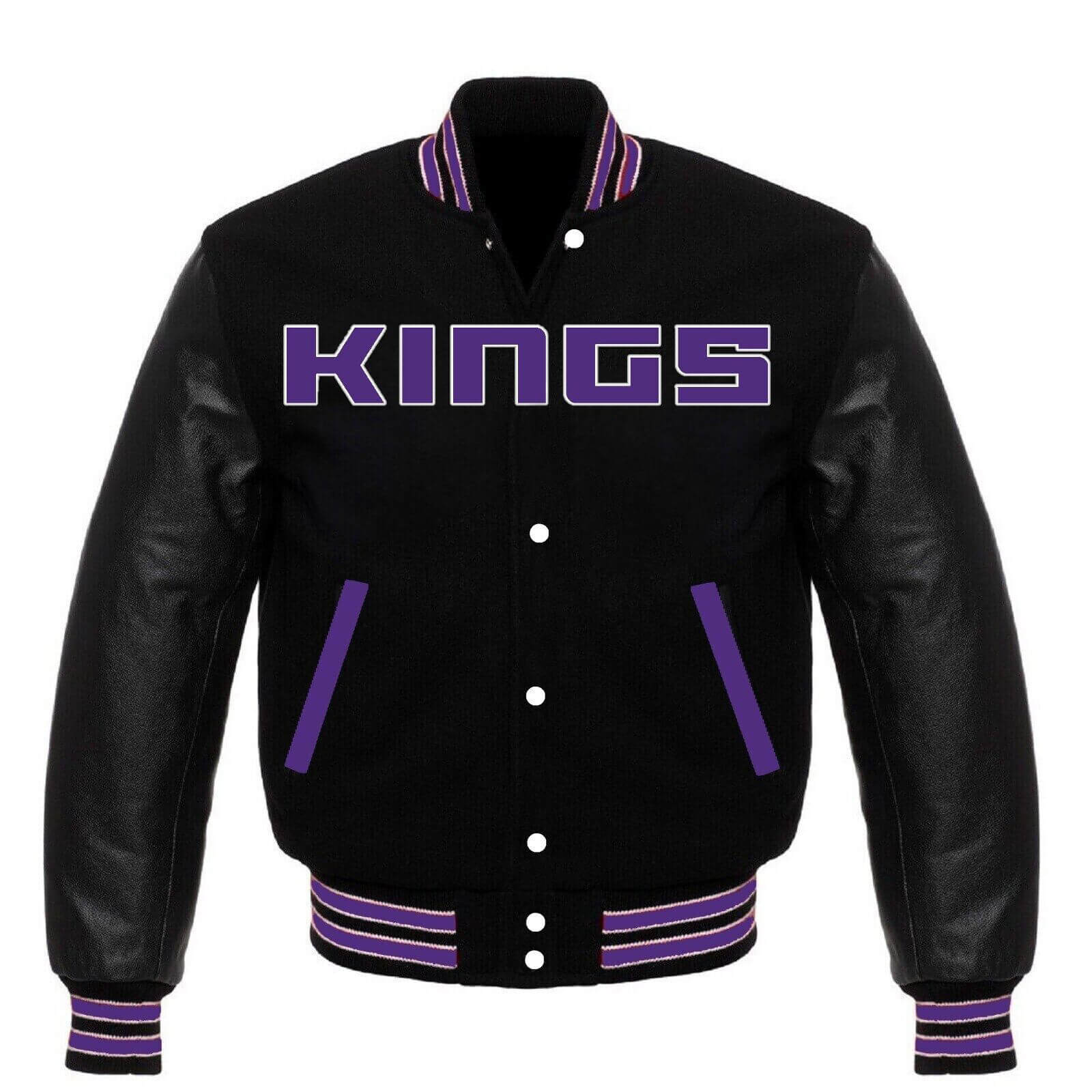 Sacramento Kings NBA Basketball Leather Jacket