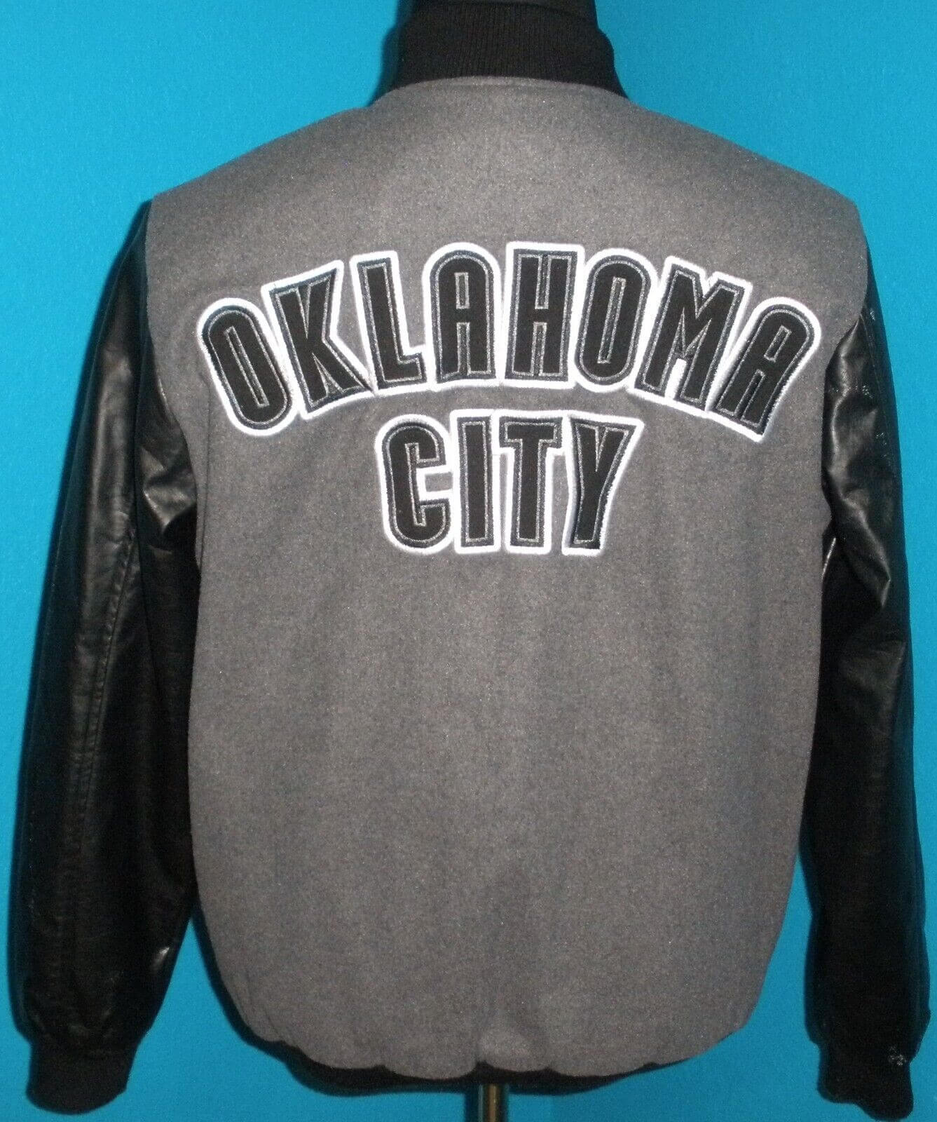 oklahoma city thunder varsity jacket