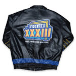 Vintage Super Bowl XXXIII Miami Florida Leather Jacket