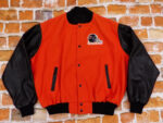 Chicago Bears Orange And Black Varsity Jacket