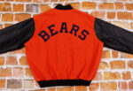 Chicago Bears Orange And Black Varsity Jacket