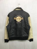 Hard Rock Hotel Las Vegas Black White Varsity Jacket