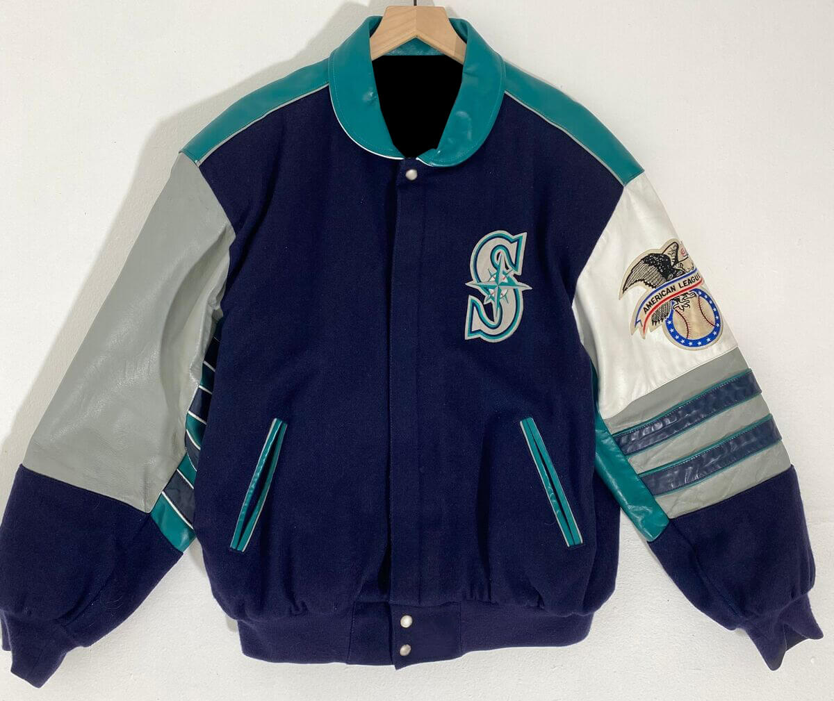 Vintage Starter Seattle Mariners Varsity Jacket Mens XL 