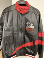 NFL Atlanta Falcons Black And Red Leather Jacket