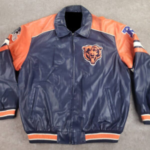 NFL Chicago Bears Leather Bomber Jacket