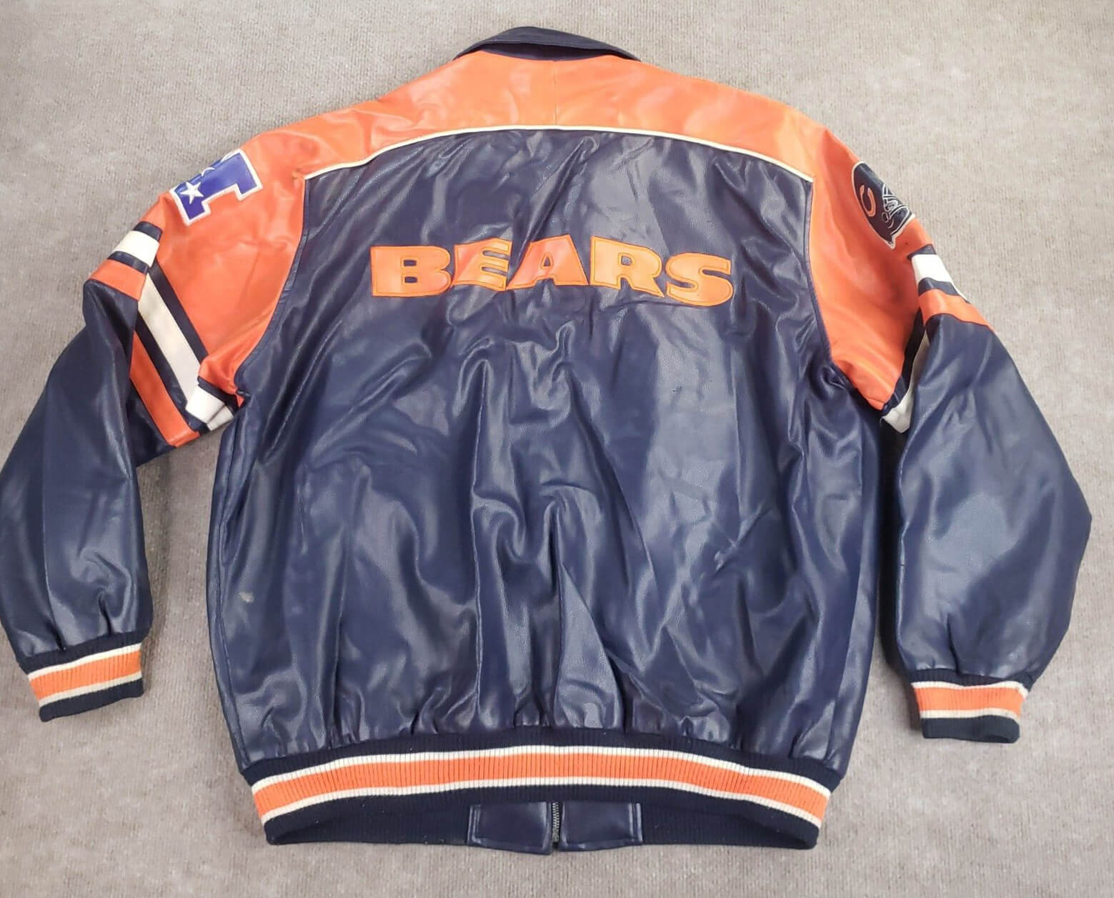 NFL Chicago Bears Leather Bomber Jacket