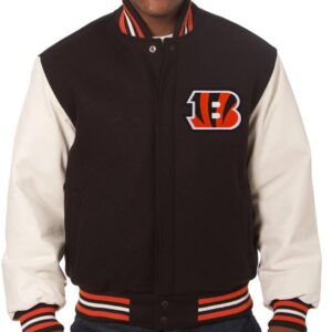 Maker of Jacket NFL Cincinnati Bengals Team Orange Satin