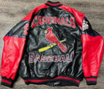 St Louis Cardinals Baseball Team Leather Jacket