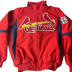 Thegenuineleather St. Louis Cardinals Navy Leather Jacket 