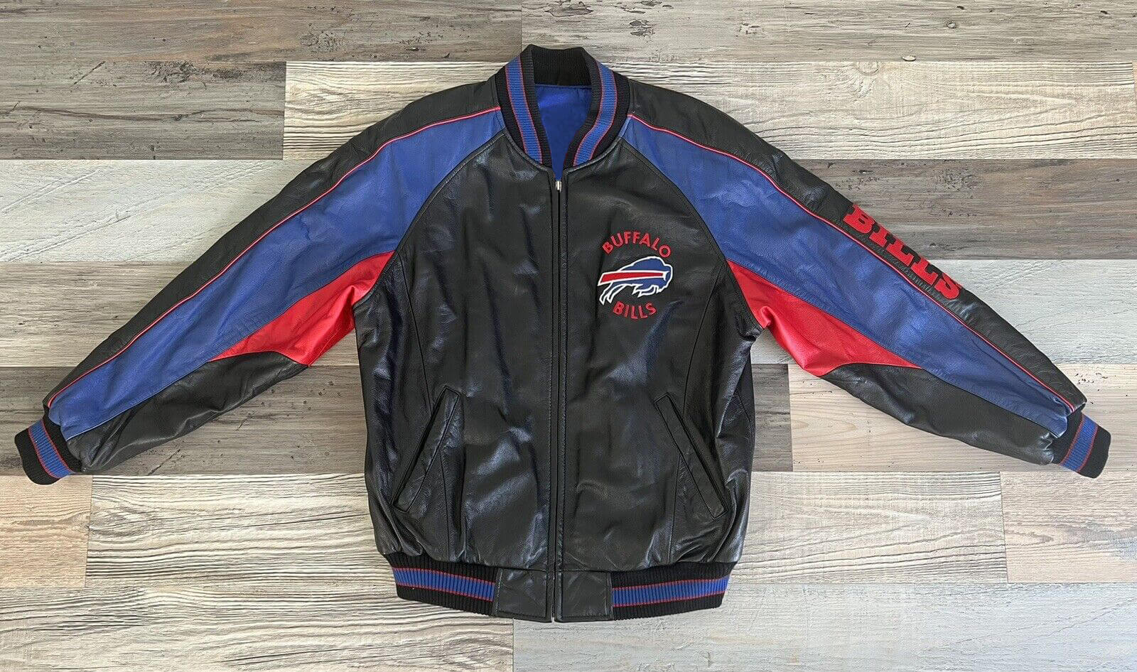 Vintage G-III Carl Banks NFL Buffalo Bills Leather Jacket - Maker