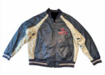 Vintage Navy White St Louis Cardinals Leather Jacket