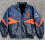 Vintage Pro Player Chicago Bears Leather Jacket