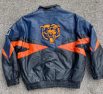 Vintage Pro Player Chicago Bears Leather Jacket
