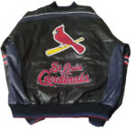 Vtg St Louis Cardinals MLB Team Leather Jacket
