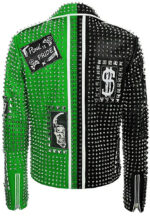 Punk Rock World Studded Biker Leather Jacket