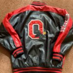 Black Red Ohio State Buckeyes Leather Jacket