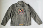 Grey Las Vegas Rodeo Mirage Wrangler Leather Jacket