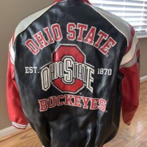 Ohio State Buckeyes Est 1870 Leather Jacket