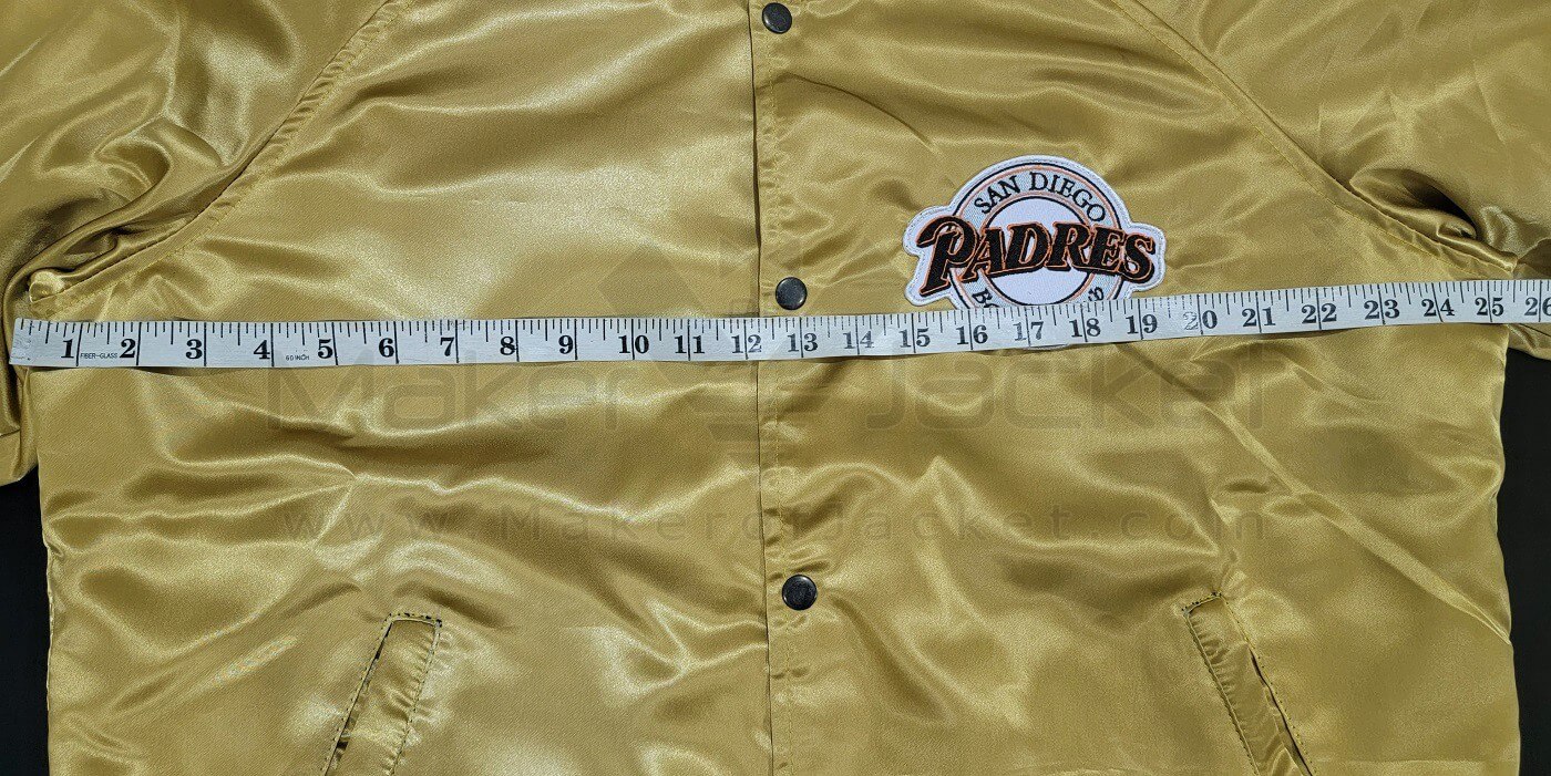 Satin Starter Varsity Brown and Gold San Diego Padres Tri-Color