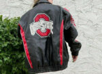 Vintage 90's Ohio State Buckeyes Leather Jacket
