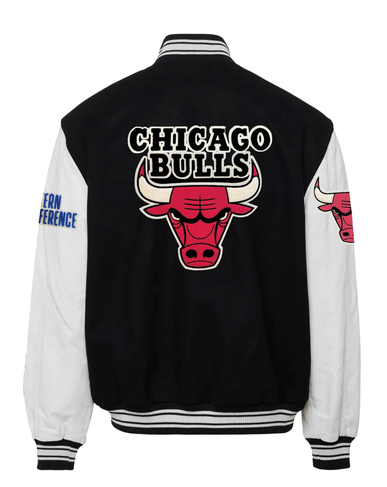 Men's Mitchell & Ness Red/Black Chicago Bulls Wool Two-Tone
