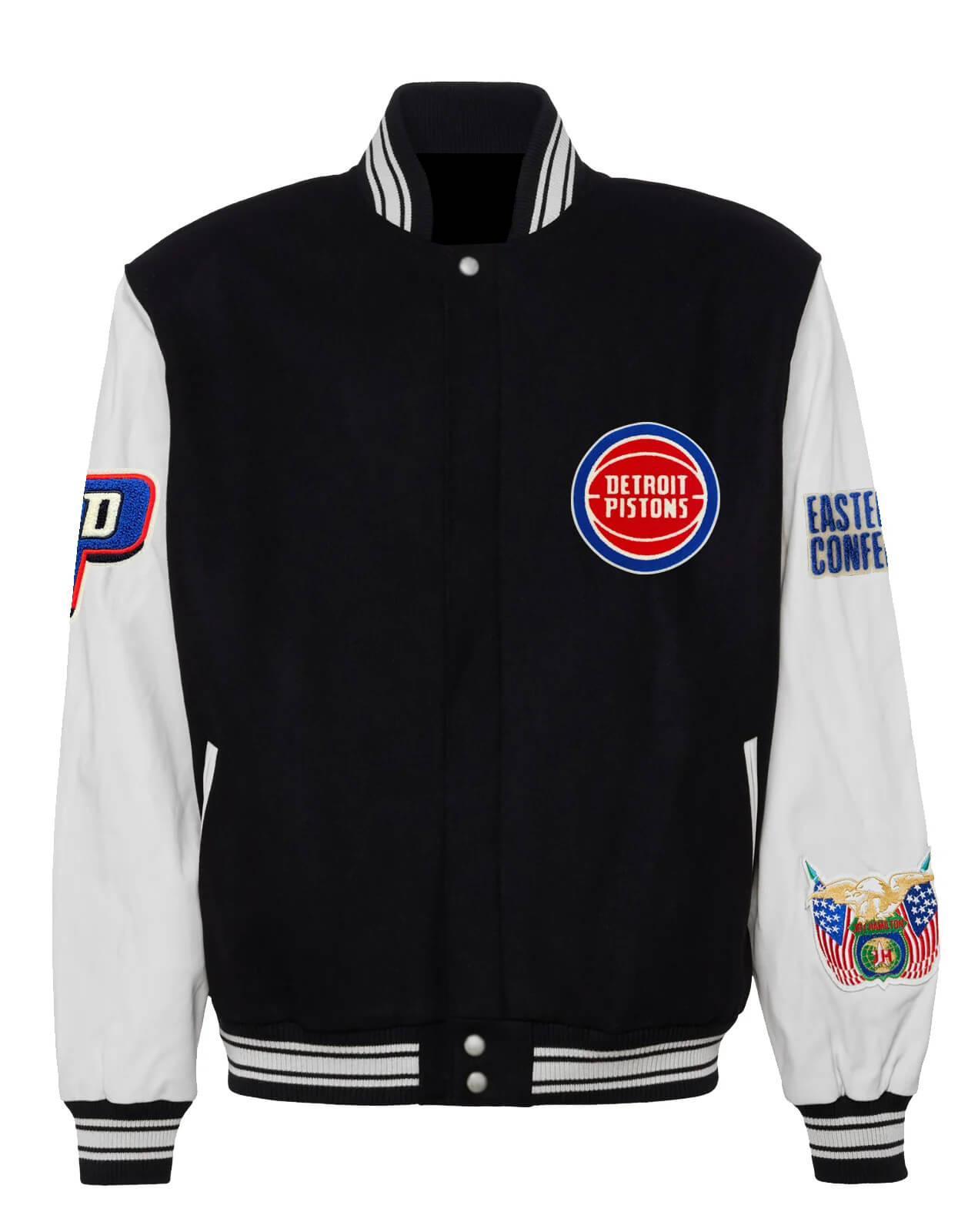 Detroit Pistons Black Varsity Jacket